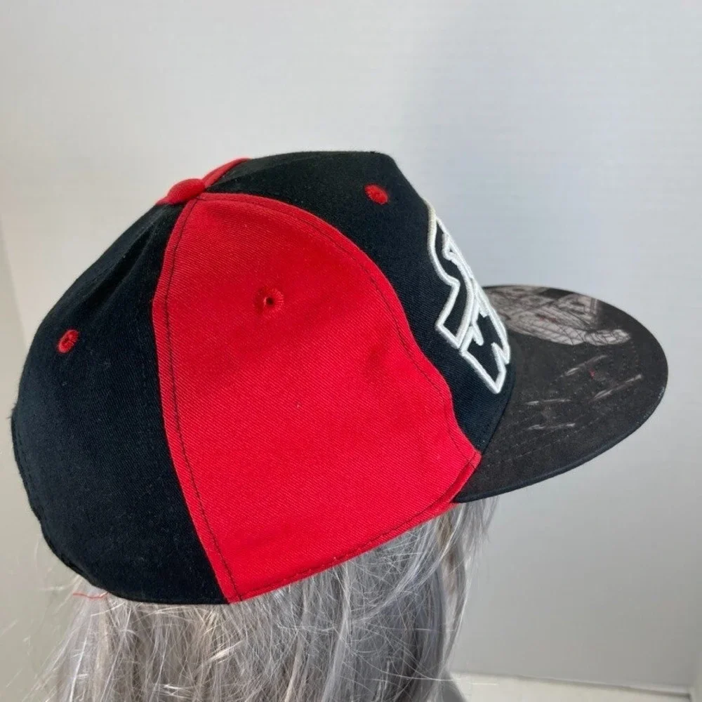Star Wars Hat Cap Snapback Black Red Millennium Falcon Youth Streetwear Rare